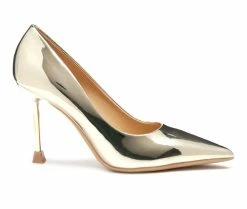 Discount 💯 Women's London Rag Poudre Pumps Gold 🥰