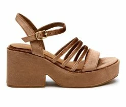 Best deal 🛒 Women's Coconuts By Matisse Stargaze Platform Wedge 🩴 Sandals Bronze 🛒