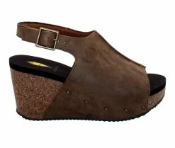 Top 10 ⭐ Women's Volatile Division Platform Wedge 🩴 Sandals Brown 😀