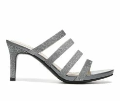 Buy 👍 Women's LifeStride Marquee 👗 Dress 🩴 Sandals Pewter Fabric 🧨