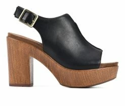 Brand new 🤩 Women's White Mountain Alfie Platform Block 👠 Heels Black 🎉