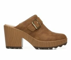 Cheap 🔥 Women's Dr. Scholls Wake Up Platform Block Heel Clog Honey 🥰