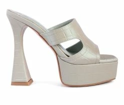 Flash Sale ⭐ Women's London Rag PD Platform 👗 Dress 🩴 Sandals Mint 😀