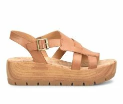 Coupon ⌛ Women's Korks Fallon Platform Wedge 🩴 Sandals Tan 🛒