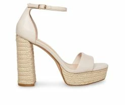Top 10 🥰 Women's Madden Girl Omega Block Heel 👗 Dress 🩴 Sandals Bone Paris 🎉