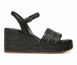 Wholesale 😍 Women's Franco Sarto Peachy Platform Wedge 🩴 Sandals Black 🎁