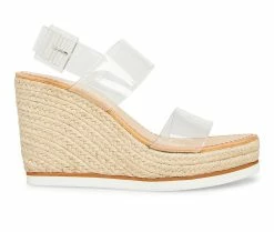 Top 10 🎉 Women's Madden Girl Allin Platform Wedge 🩴 Sandals Clear 🔥