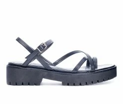 Best deal 🔔 Women's Dirty Laundry Rhoni Platform Heeled 🩴 Sandals Black ✨
