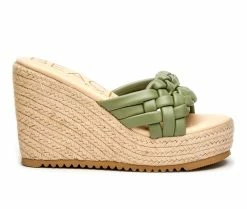 Hot Sale ✨ Women's Beach By Matisse Sasha Platform Wedges Sage 😀