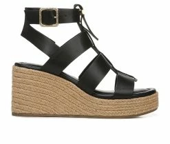 Cheapest ✨ Women's Franco Sarto Palms Platform Wedge 🩴 Sandals Black 😍