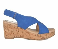 Best reviews of 🎁 Women's Journee Collection Jenice Wedges Blue ✨