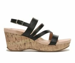 Deals ⭐ Women's LifeStride Discover Wedge 🩴 Sandals Black 😍