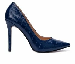 Budget 👏 Women's Torgeis Daisy Pumps Blue 🌟