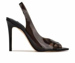 Wholesale 🔔 Women's Nine West Polka Pumps Smoke Black 🤩