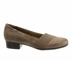 Wholesale 😀 Women's Trotters Melinda Pumps Dark Taupe ⌛