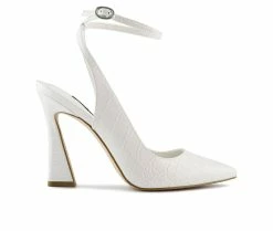 Best deal 🛒 Women's Nine West Tabita Pumps Ivory Croco 😀