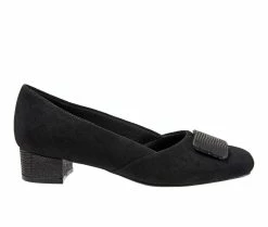 Promo 👍 Women's Trotters Delse Pumps Black 😀