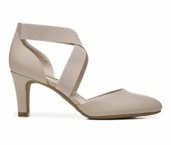 New 👏 Women's LifeStride Gallery Pumps Tender Taupe 😉