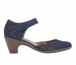Best Pirce 🔔 Women's Easy Spirit Cindie Pumps Navy Leather 🛒