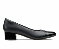 Promo 🌟 Women's Clarks Marilyn Sara Pumps Black Lea Combo 🌟