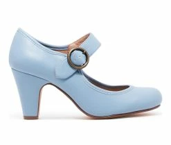 Cheap 👏 Women's Chelsea Crew Madeline Pumps Blue 🧨