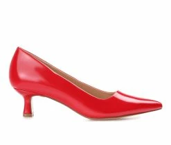 Outlet ⌛ Women's Journee Collection Celica Pumps Patent/Red 🔥