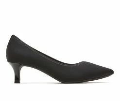 Top 10 🔥 Women's Rockport Kaiya Pumps BLACK ELASTIC 🎉
