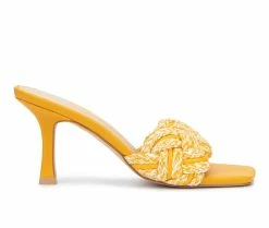 Flash Sale 🛒 Women's New York And Company Julie 👗 Dress 🩴 Sandals Orange 🎁