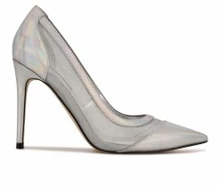 Best deal 🤩 Women's Nine West Francy Pumps Silver ⭐