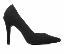 Deals 🎁 Women's MIA Maire Pumps Black Knit 🔥