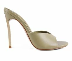 Hot Sale 👍 Women's London Rag BFF Choice Stiletto 👗 Dress 🩴 Sandals Mint 💯