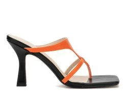 Budget 👏 Women's Torgeis Aconite Stiletto 🩴 Sandals Orange ⌛