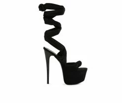 Hot Sale 👏 Women's London Rag Bauble Platform Stiletto 🩴 Sandals Black 🔥