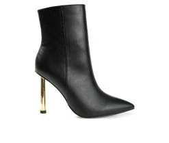 Best Sale 😉 Women's Journee Collection Rorie Stiletto Booties Black 😉