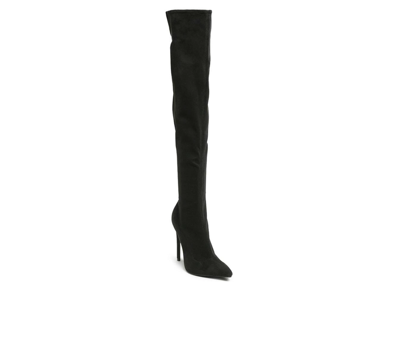Buy π Women's London Rag Madman Knee High Stiletto π₯Ύ Boots Black β - Image 3