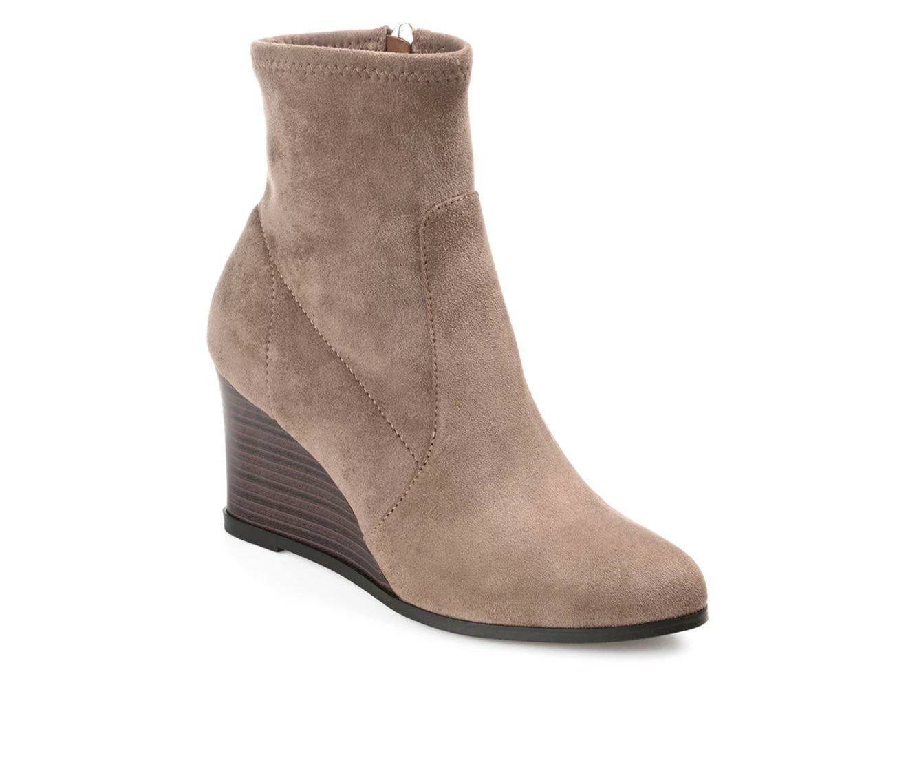 Best reviews of β Women's Journee Collection Hepburn Wedge Booties Taupe π€© - Image 3