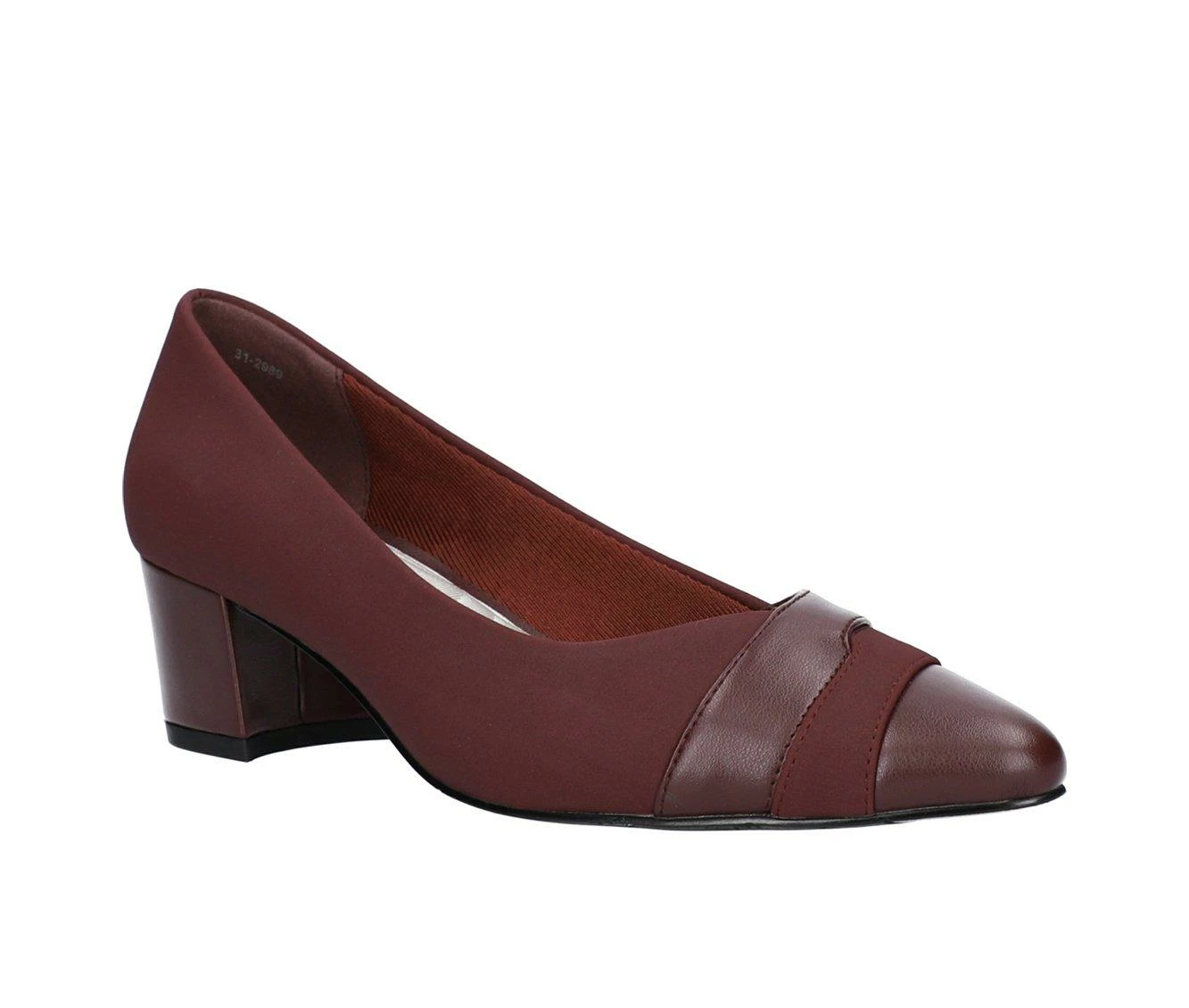 Cheapest ๐ Women's Easy Street Elle Pumps Burgundy Suede ๐ - Image 3
