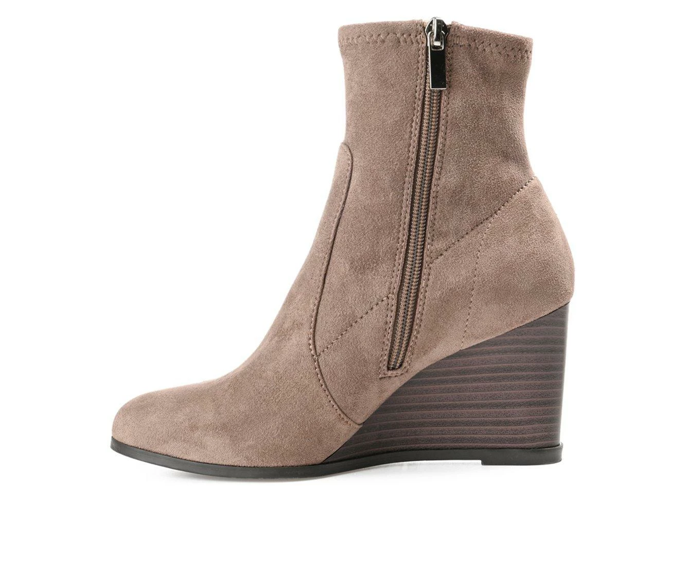 Best reviews of β Women's Journee Collection Hepburn Wedge Booties Taupe π€© - Image 4
