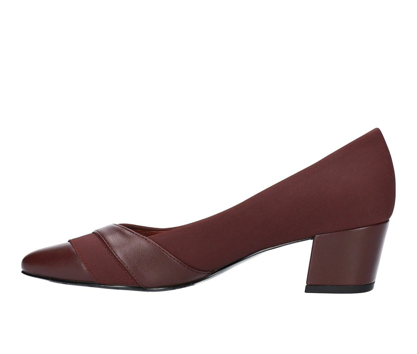 Cheapest ๐ Women's Easy Street Elle Pumps Burgundy Suede ๐ - Image 4
